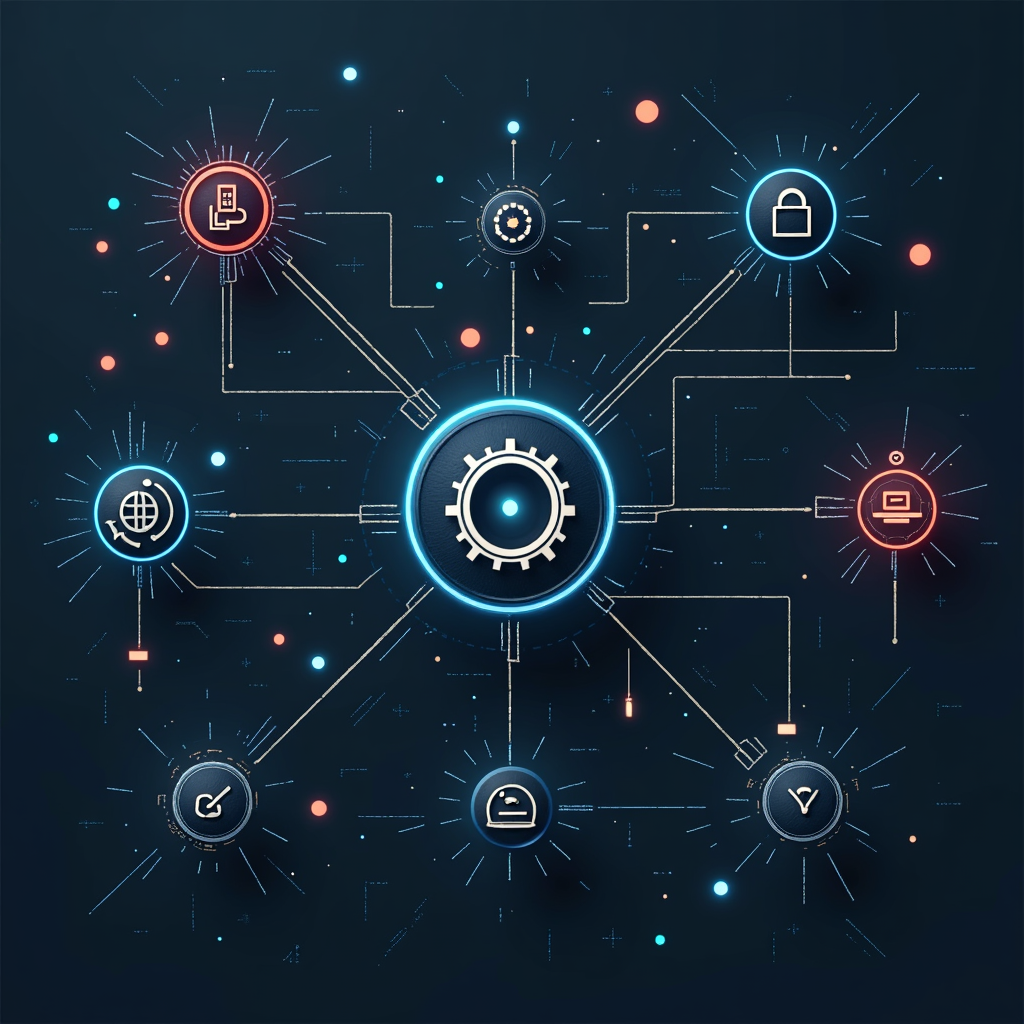 Diagram showing autonomous AI agents operating across enterprise systems, illustrating agentic AI accountability challenges in 2026